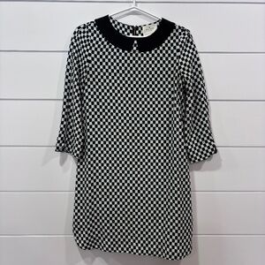 Kate Spade Kassia shift dress silk blend geo dot print size XS